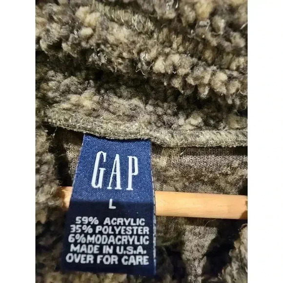 Vintage 90s Gap fleece jacket. Size Large made in USA. Excellent - Picture 2 of 3